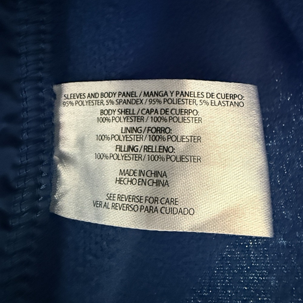 Orvis Mixed Media Quilted Classic‎ Collection Full Zip Blue Jacket Men's XL - Picture 5 of 8
